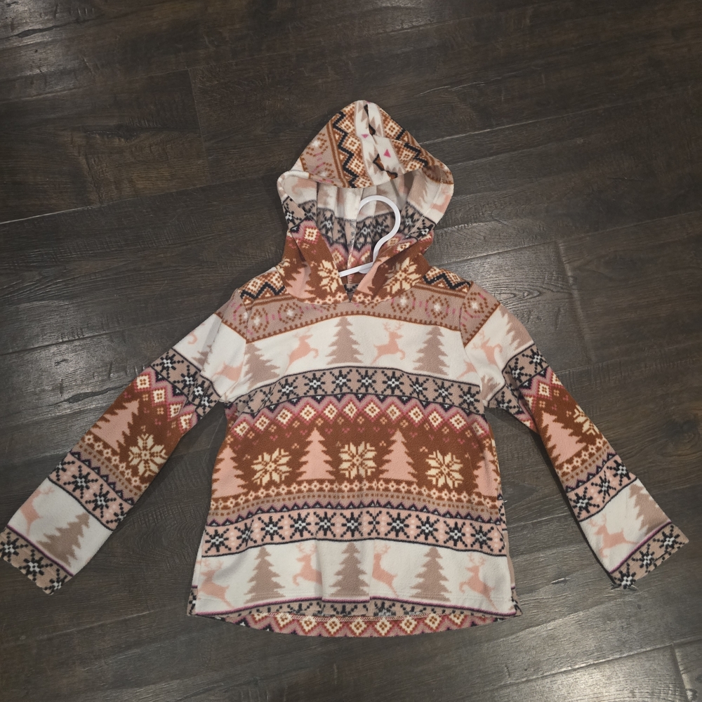 Kids Patterned Hooded Jacket - Picture 10 of 16